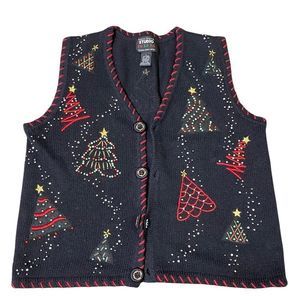 Studio Fa La La vintage Christmas sweater vest